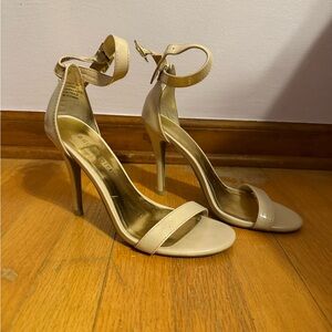 Madden Girl Nude Ankle Strap Heels